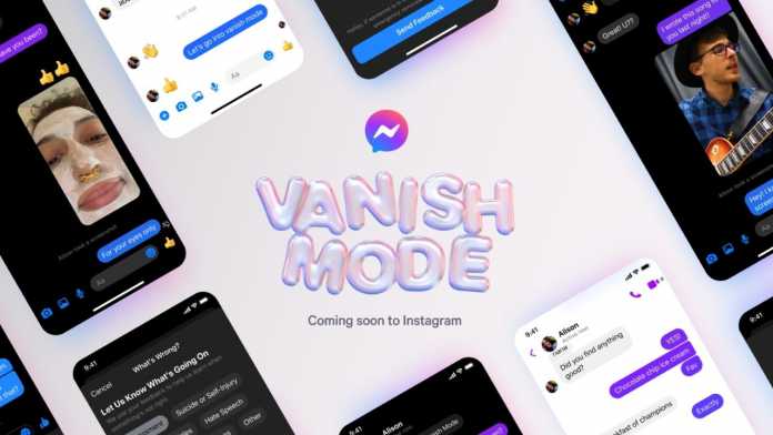 Facebook Vanish Mode On Messenger & Instagram