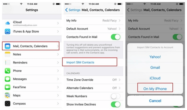 how to transfer contacts from sim to phone 1