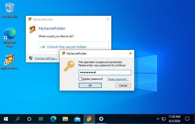 password protect Windows 10 files and folders 2
