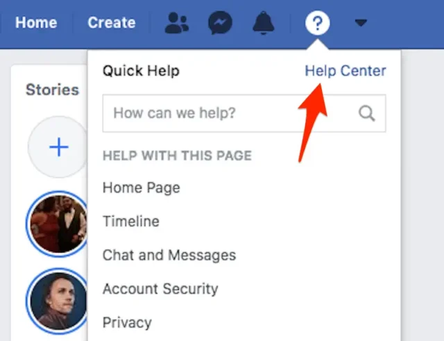 contact facebook about a problem 1