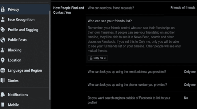 how to hide facebook profile from someone without blocking 1